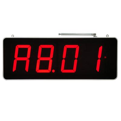 China 4 Digital Number Display 1 Keypad Transmit 4 Queue Number Restaurant Management Queue Paging System Wireless Server Calling System for sale