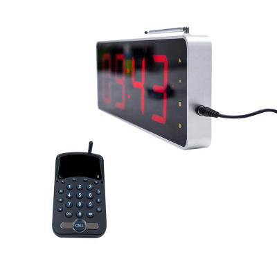 China 4 Digital Number Display JIANTAO Queue Paging System Restaurant Waiter Calling System Wireless Queue Management System for sale