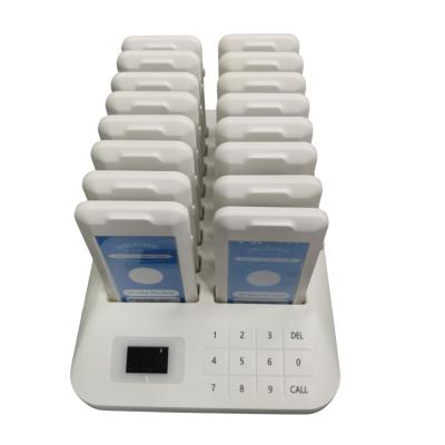 China Wireless Restaurant Waiter Call Button Systems Restaurant Buzzer Systems 16 Pcs Vibrating Coaster Beeper for sale