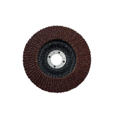 China High Efficiency 4 inch 100mm flap disc Calcined alumina brown flap disc for polishing stainless and metal for sale