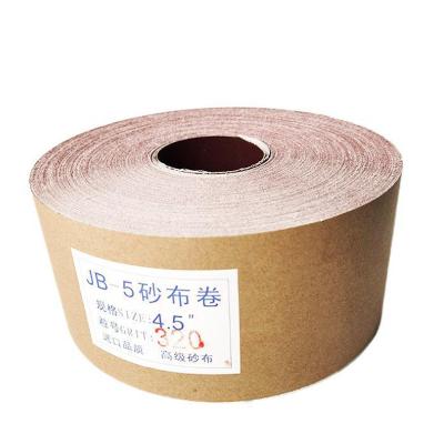 China Durable JB-5 sandpaper roll wear-resistant and 60#-400# Aluminum oxide soft sandpaper roll for polishing wood and wall for sale