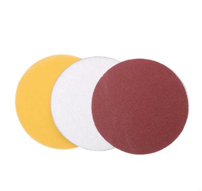 China Aluminum Oxide abrasive sanding disc 4 inch custom sandpaper 100mm polishing corundum sandpaper  for polishing wood and wall for sale