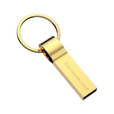 China Promotional custom usb flash drive 64GB metal gift usb 3.0 16GB 32GB 128GB 256GB flash drive 8GB 4GB flash drive metal key pendrive chain drive for sale