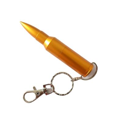 China Metal Bullet Shape and Logo USB Stick Flashdisk with Key Chain Steel USB 2.0 Memory Metal Flash Stick 32gb Instruments Gift Weapon for sale