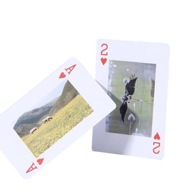 China White Gray Blue Heart Etc Factory Paper (Customizable) Netting Plain Paper Core Paper Heart Various Personalized Custom Playing Cards Bulk for sale