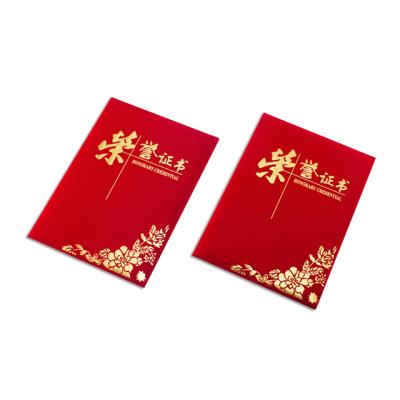 China Custom Imprinted Diploma Product General Purpose Honors Degree Cover Product Diploma Logo for sale