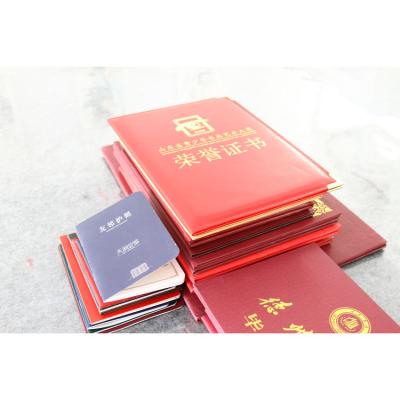 China paper & Luxury Cardboard Certificate Booklet Brochure Coated Cardboard Paper Printing for sale