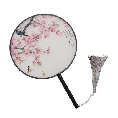 China Custom Lady Silk Hand Fans China Bamboo Hand Fans for sale