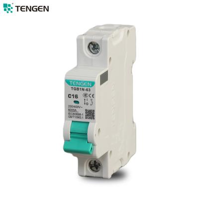 China TENGEN Zhejiang Bolton Home Overload Protection 4 Pole Circuit Breakers 6kA for sale