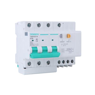 China Wenzhou China Rccb 40Ma Air Protection Electric Circuit Breaker TGB1NLE for sale