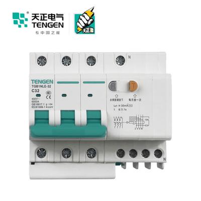 China TENGEN Brand 3P C6 C10 C16 C20 C25 C32 Mcb Miniature Air Circuit Breaker Types TGB1NLE-32 for sale