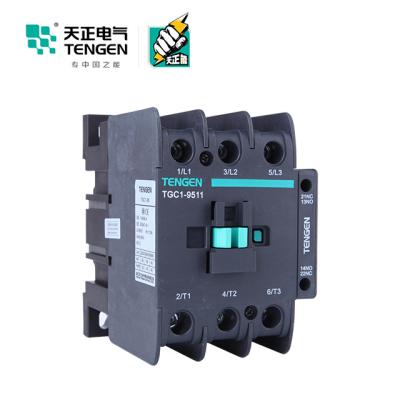 China TENGEN Contactor Price TGC1-3811 3 Pole 24 Volt Electric Contactor 220V 380V 50HZ Contactor TGC1-3811 Types for sale