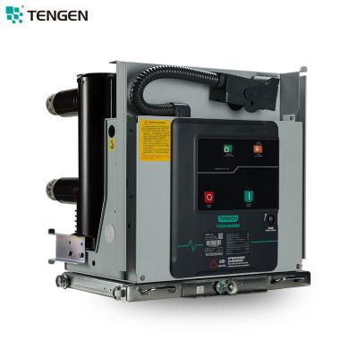 China OEM Manufacturer Tengen Brand 10kv 11kv 12kv 24kv 1000 amp 1250amp 2000a VCB Indoor AC Vacuum Circuit Breaker - for sale