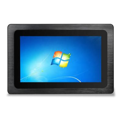 China Jawest Aluminum Alloy Fanless Industrial PC Mimi Industrial Computer 10.1 inch Capacitive Touch Screen Panel for sale