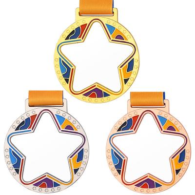 China Wholesale Price Unique Custom Creative Acrylic Medal Children Logo Europe Design Medals Awards Custom Transparent Medal Trophy for sale