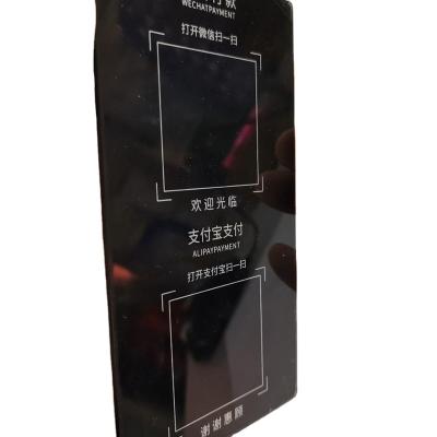 China Pvc high quality door sign adhesive sticker acrylic plastic plate with uv custom printing for sale