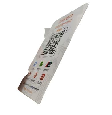 China High quality cheap price PVC plastic material table display stand with unique QR code for sale