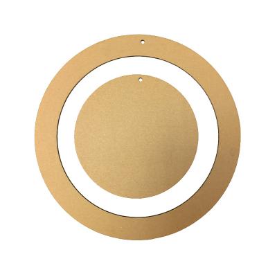 China DIY Recyclable Concentric Ring Shape Corrugated Handmade Custom Thick Cardboard Kindergarten School Children's Art Pendant for sale