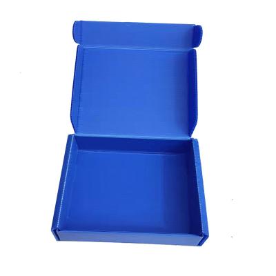 China Hot Selling Recyclable Plastic Packaging Box Cavity Panel Turnover Box With Flip Top for sale