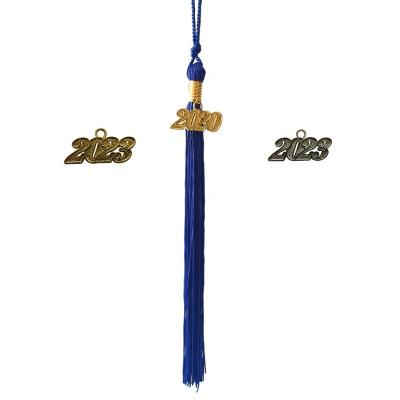 China Royal Blue School Solid Color Graduation Tassels 2023 2023 Graduation Tassels for sale