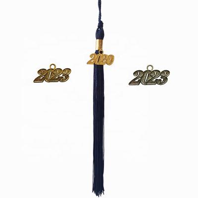 China School Navy Solid Color Graduation Tassels 2023 2023 Graduation Tassels for sale