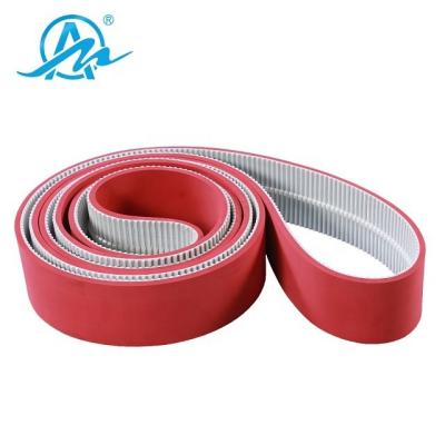 China AIMAI Non-Standard Heat Resistant/Aging Proof/Waterproof/Oil Resistant/Wear Resistant ATK5 Add Red Rubber PU Coated Auto Timing Belt for sale