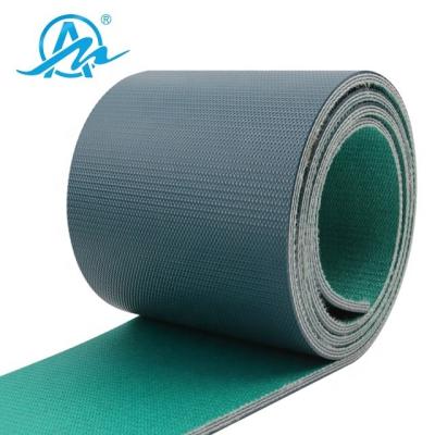 China Wear Resistant to Holding Power Strong Dark Green Polishing PVC Conveyor Belt for Stone Crusher for sale