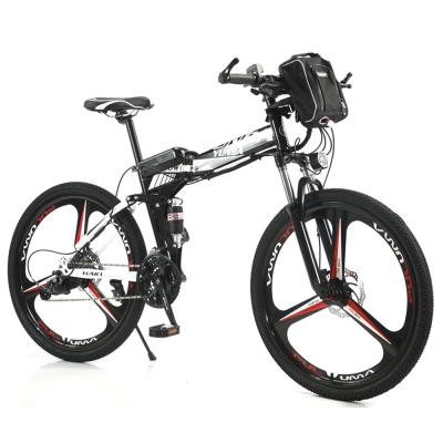 China Hot Sale China Factory Steel 21 29 Inch Disc Brake 27.5 Speed ​​For Adults Full Suspension 6 Spokes E-mtb Folding Mountain Bike for sale