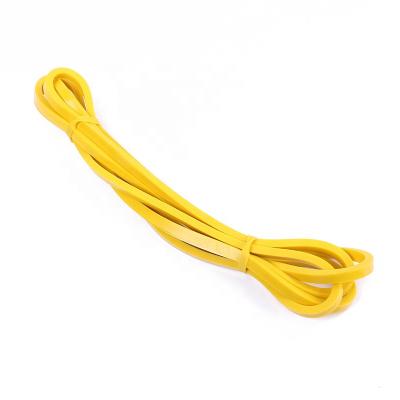 China Custom Various Color 100% Latex Natural Elastic Latex Yoga Stretch Resistance Bands for sale