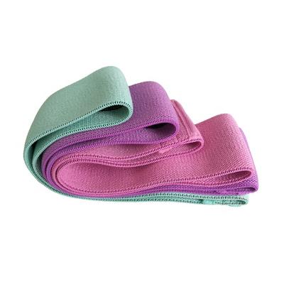 China TC Fabric Set Of 3 Fabric Non Slip Elastic Circle Resistance Bands for sale