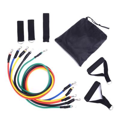 China Soft Grip And Durable Amazon Hot Sale Custom Logo Resistance Bands Set 11pcs for sale