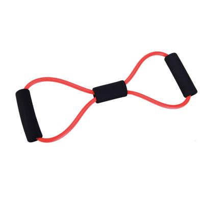 China Figure 8 Shape Chest Expander Cross Training Figure 8 Resistance Band With Padded Handles for sale