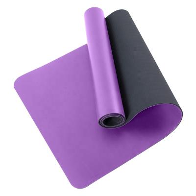 China Eco-Friendly Shape Custom Design Gym Logo Lightweight Exercise Non Slip PU And Natural Rubber Band Yoga Mat for sale