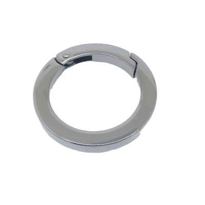 China Durable.attractive Spring buckle Snap Hook buckle Circle Snap Clip Hook O Ring Spring Gate Clasp Buckle Round Spring Carabiner for sale