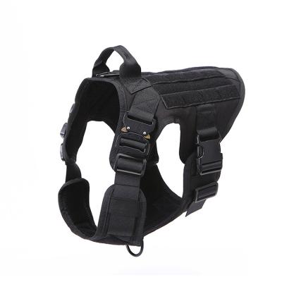 China Dogs Tactical Dog Vest Chest Harness with Handles, Breathable NO-Pull Hook, Adjustable Anti-Escape Dog Harness for sale