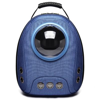 China Fashionable and Convenient Dogs Going Out Breathable Comfortable Canvas Pet Travel Bag Space Capsule Backpack Pet Bag for sale