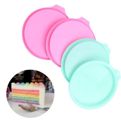 China Sustainable Silicone Mold For 6 Inch Round Vegetable Layer Cake Molds Pancakes Pizza Sheet Omelette Frittata for sale