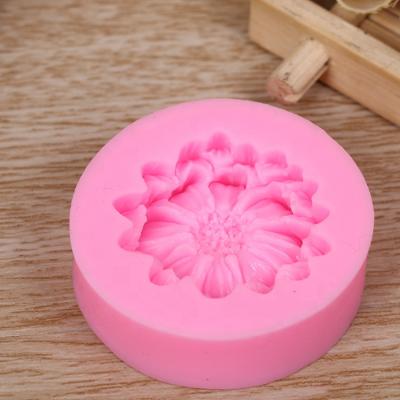 China Viable Flower Silicone Mold For Cake Decorating Chrysanthemum Cake Mold DIY Silicone Molds For Handcraft Resin for sale