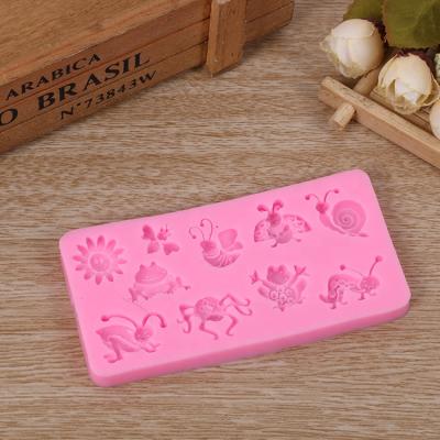 China Viable Various Insect Shape Fondant Molds Chocolate Sugar Craft Mold Tools For DIY Cake Decoration for sale