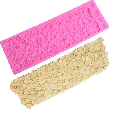 China Viable Sugracraft Lace Mold Cake Border Decorating Lace Mat For Fondant Wedding Cake Decorating Tools Bakeware for sale