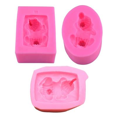 China Different Shape Sleeping Baby Sleep Fondant Silicone Mold DIY Car Decoration Aromatherapy Plaster Mold Epoxy Resin Molds for sale