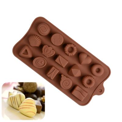 China Viable Silicone Mold For Baking Cookie Sugar Mold Ice Jelly Cake Bake Mold Soap Chocolate Round Pastry Tool Silicone Candy for sale