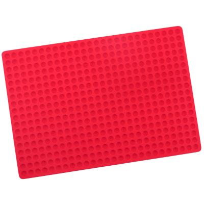 China Semi Viable Silicone Mat 468 Holes Baking Sphere Baking Small Half Sheet Dot Cake Decoration Biscuit Pet Dog Treat Silicone Mold for sale