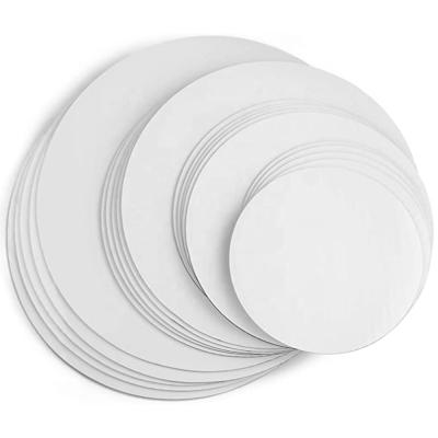 China 6 8 10 Disposable White 12 Inch Circle Base Round Cake Board For Cake Decorating And Cakes Party Tiered Stacked Suppliers for sale