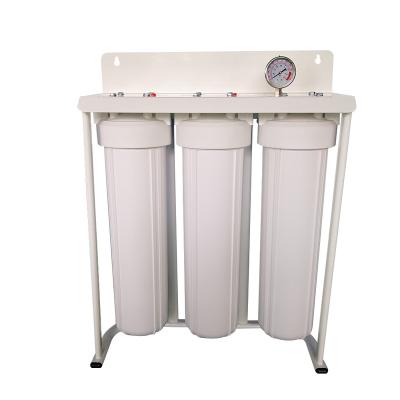 China Blue Hotel 3 Stage Water Filter System Large Housing for sale