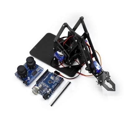 China Axis Acrylic Toys Kit 4 DOF Claw Robot Arm Line Control Module DIY Robot Grab Buffer/Manipulator for sale