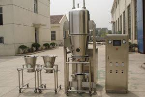 China Medicine Fluid Bed Granulator 0.3mpa-0.6mpa Fluidized Bed Powder Coating Machine for sale