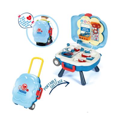 China 3 in 1 Medical Plastic Suitcase Doctor Play Set Toy with Light and Music 49.5*33*15CM for sale