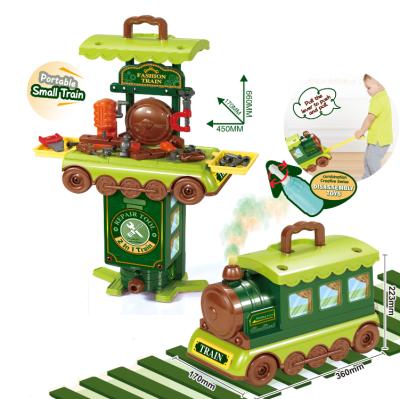 China New Product Portable 2 In 1 Train Toy Tool Interesting Toys For Child Creative 17*26*22.3CM for sale