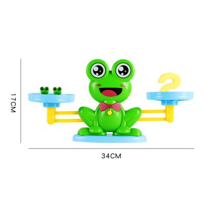 China Cute Kids Frog Math Addition Subtraction Balance Scale Puzzle Game Education Toys 17*34CM for sale